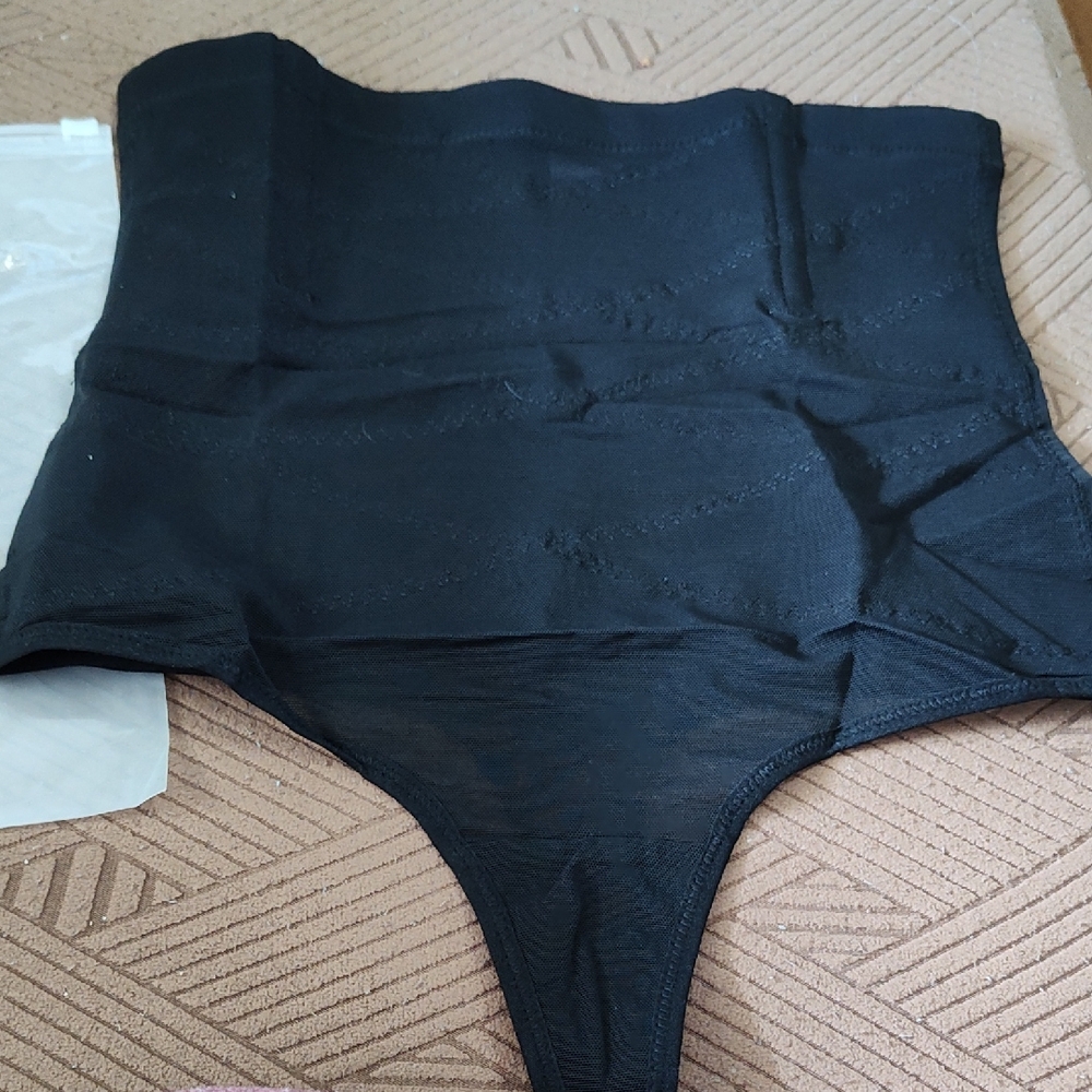 SUNACGO High-Waist Black Shapewear Thong